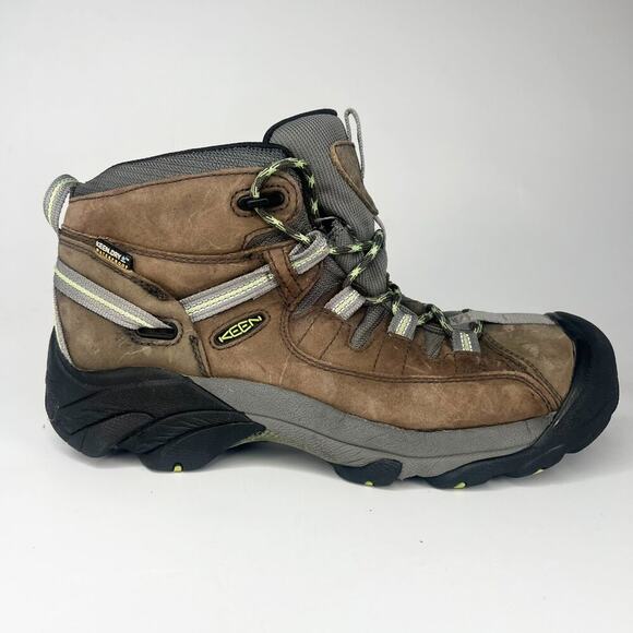 Keen Targhee II Mid Waterproof Hiking Boots Brown Black Men 9 - Picture 6 of 15